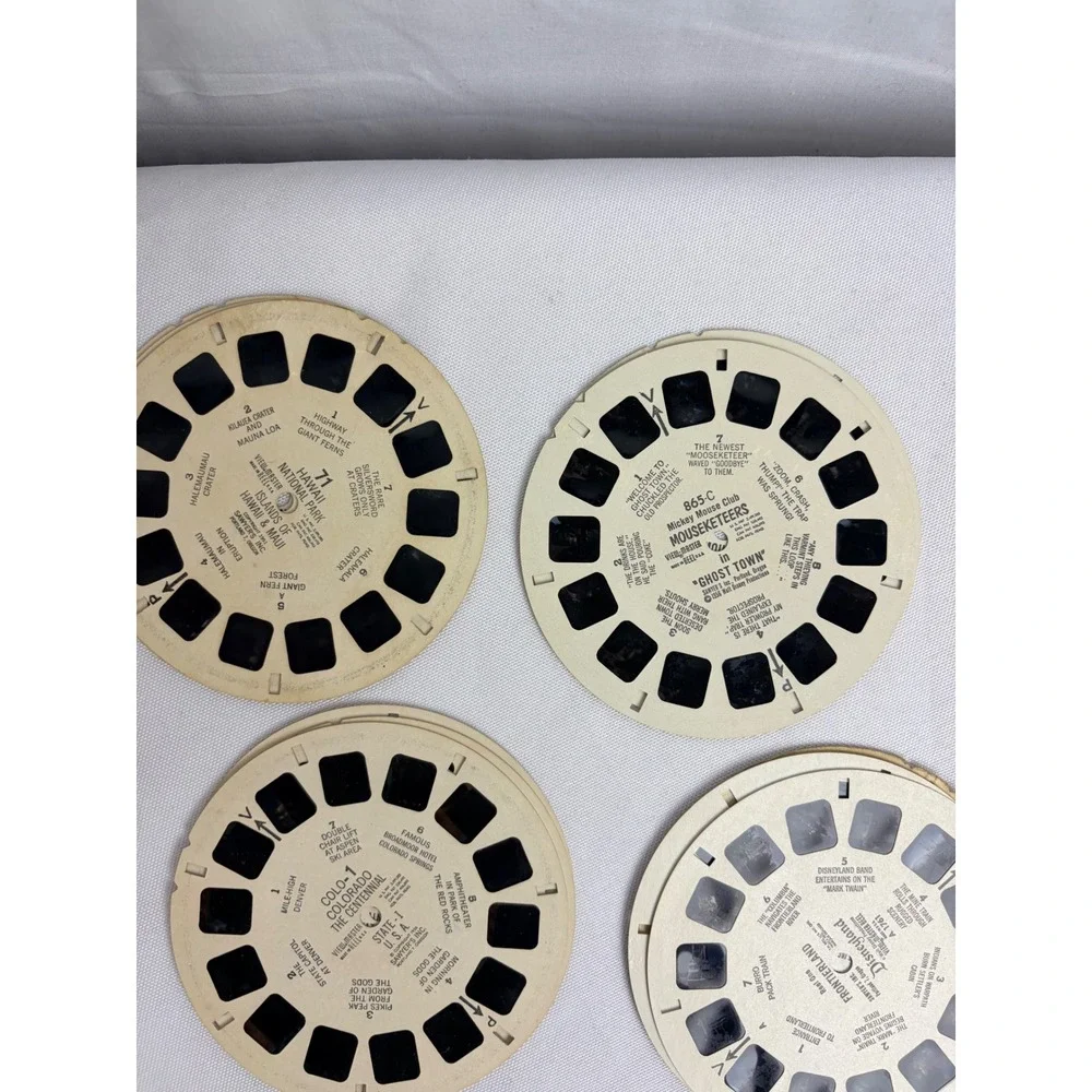 Vintage Sawyers View-Master Brown Bakelite Viewer with Case and Large Reel‎ Lot